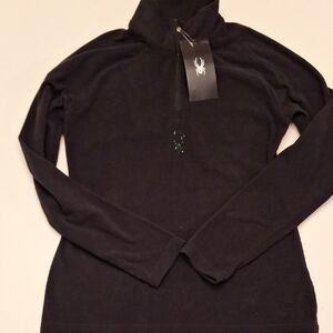 Spyder Black Long-Sleeve Pullover